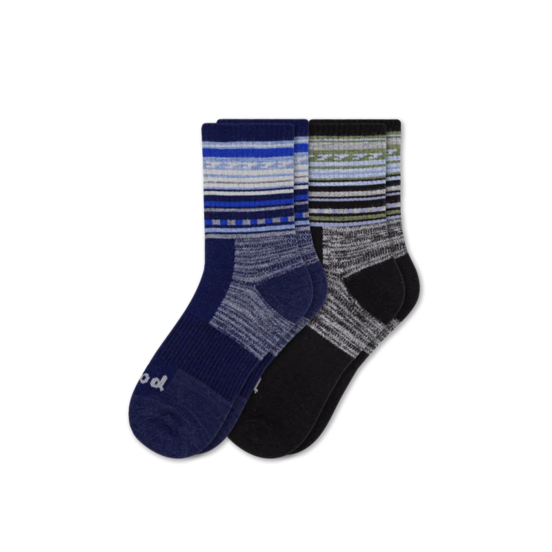 2 Pack - Men's Hiking Crew Pacas Socks - Image 12