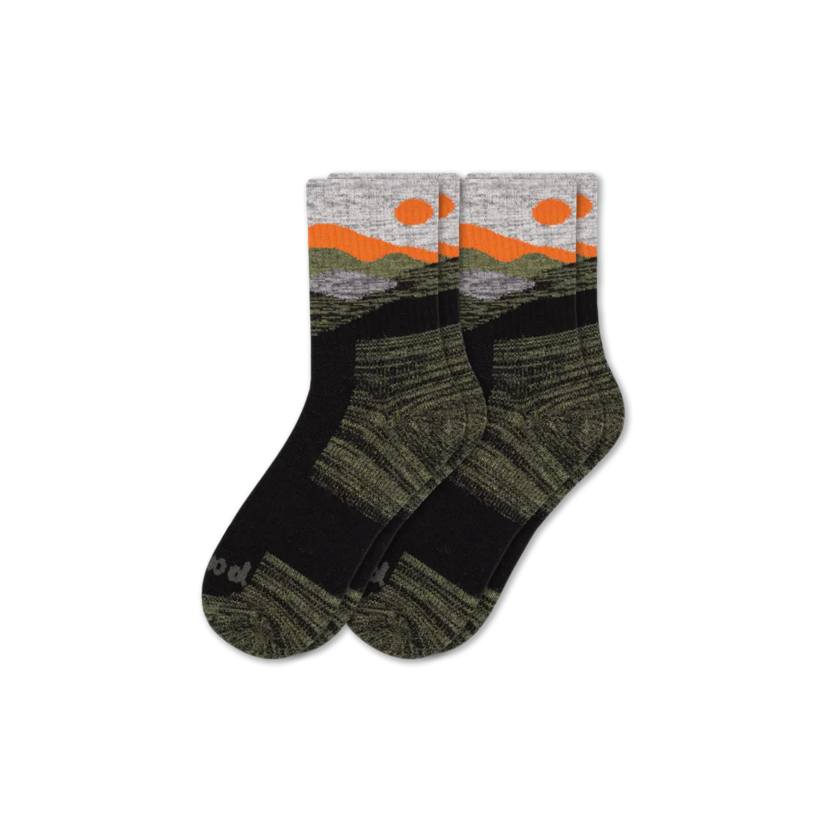 2 Pack - Men's Hiking Crew Pacas Socks - Image 14