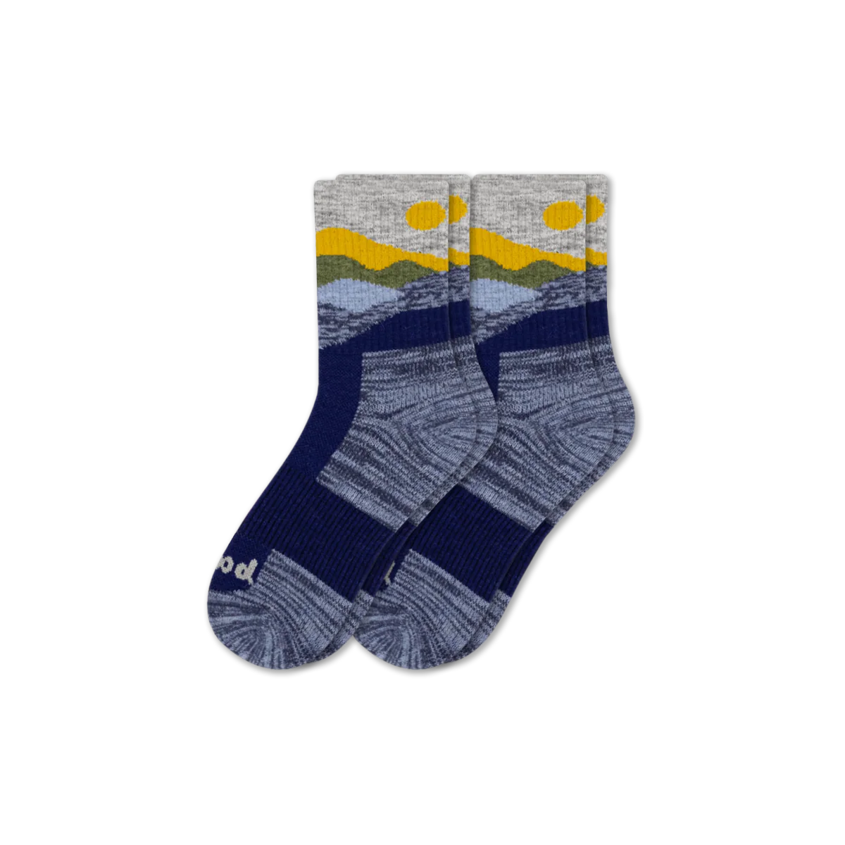 2 Pack - Men's Hiking Crew Pacas Socks - Image 15