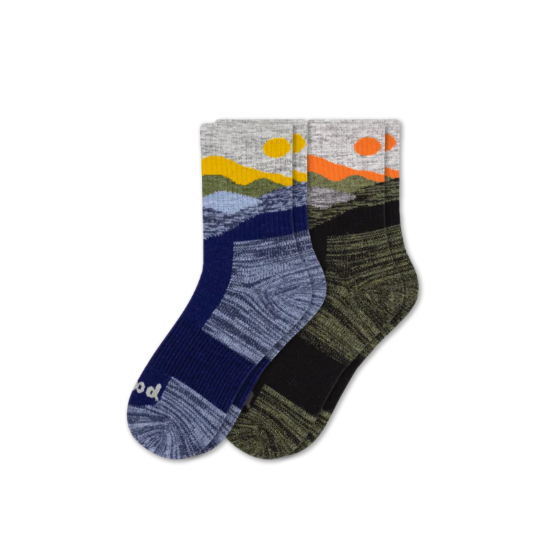 2 Pack - Men's Hiking Crew Pacas Socks - Image 4