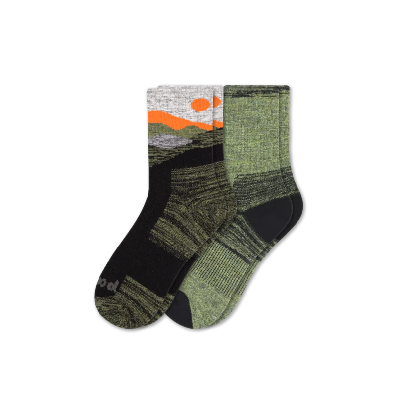 2 Pack - Men's Hiking Crew Pacas Socks - Image 7