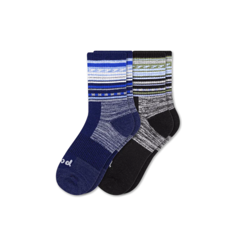 2 Pack - Men's Hiking Crew Pacas Socks - Image 8