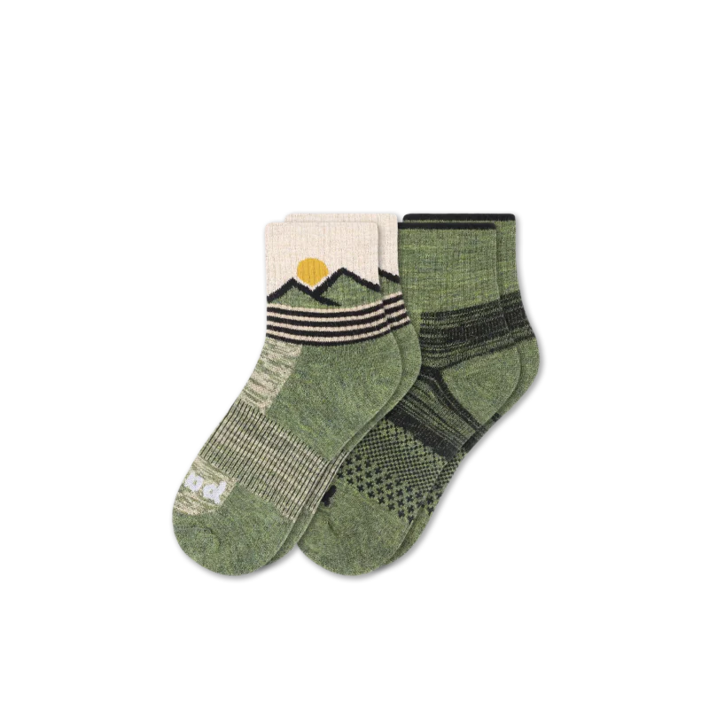 2 Pack - Men's Hiking Quarter Pacas Socks - Image 10
