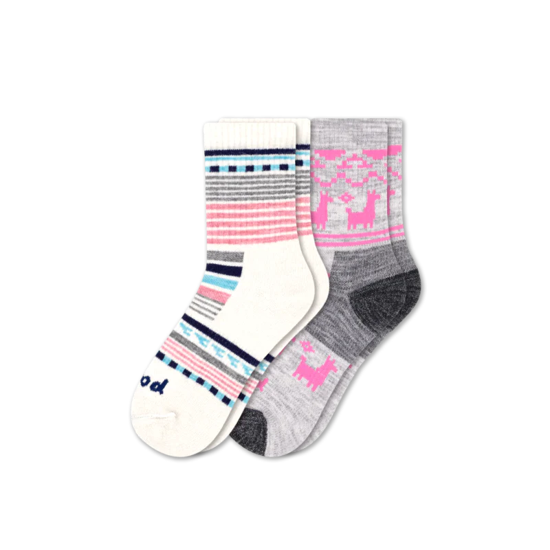 2 Pack - Women's Hiking Crew Pacas Socks - Image 11