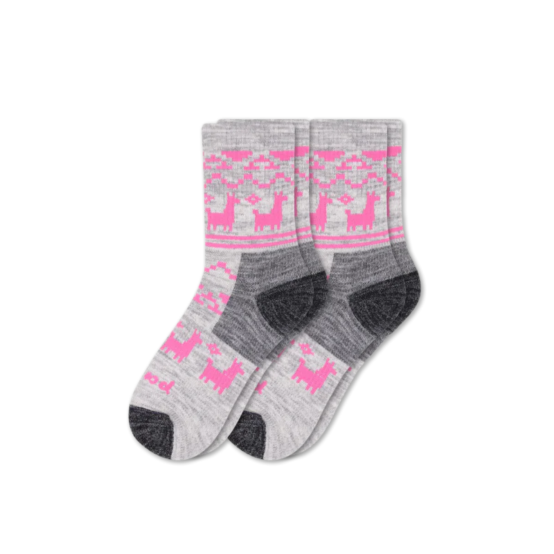 2 Pack - Women's Hiking Crew Pacas Socks - Image 12