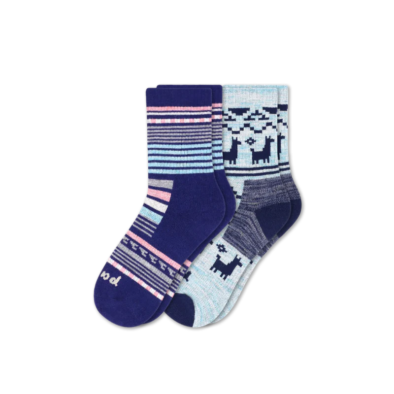 2 Pack - Women's Hiking Crew Pacas Socks - Image 8