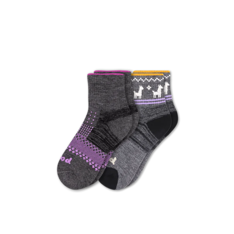 2 Pack - Women's Hiking Quarter Pacas Socks - Image 5