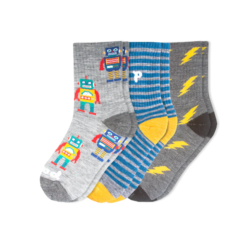 3 Pack - Kids' Crew Pacas Socks - Image 12