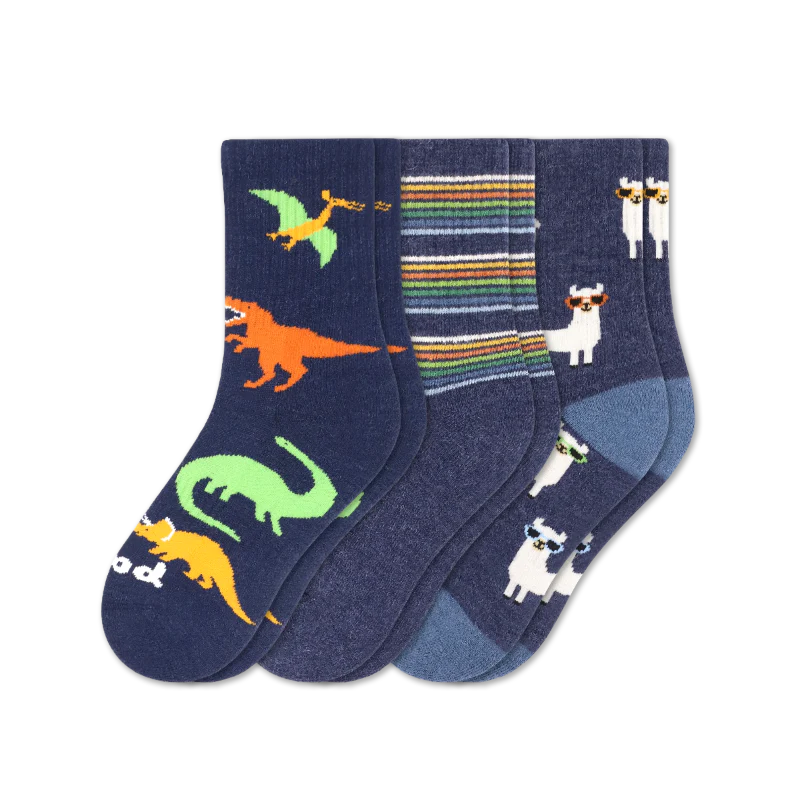 3 Pack - Kids' Crew Pacas Socks - Image 16