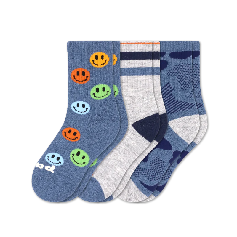 3 Pack - Kids' Crew Pacas Socks - Image 17