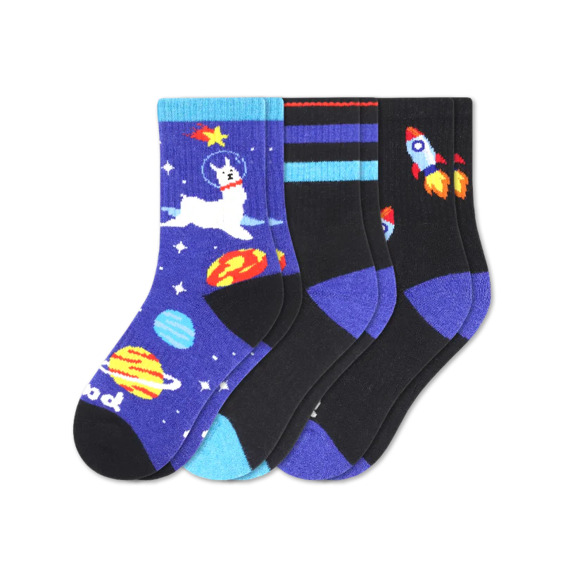 3 Pack - Kids' Crew Pacas Socks - Image 18