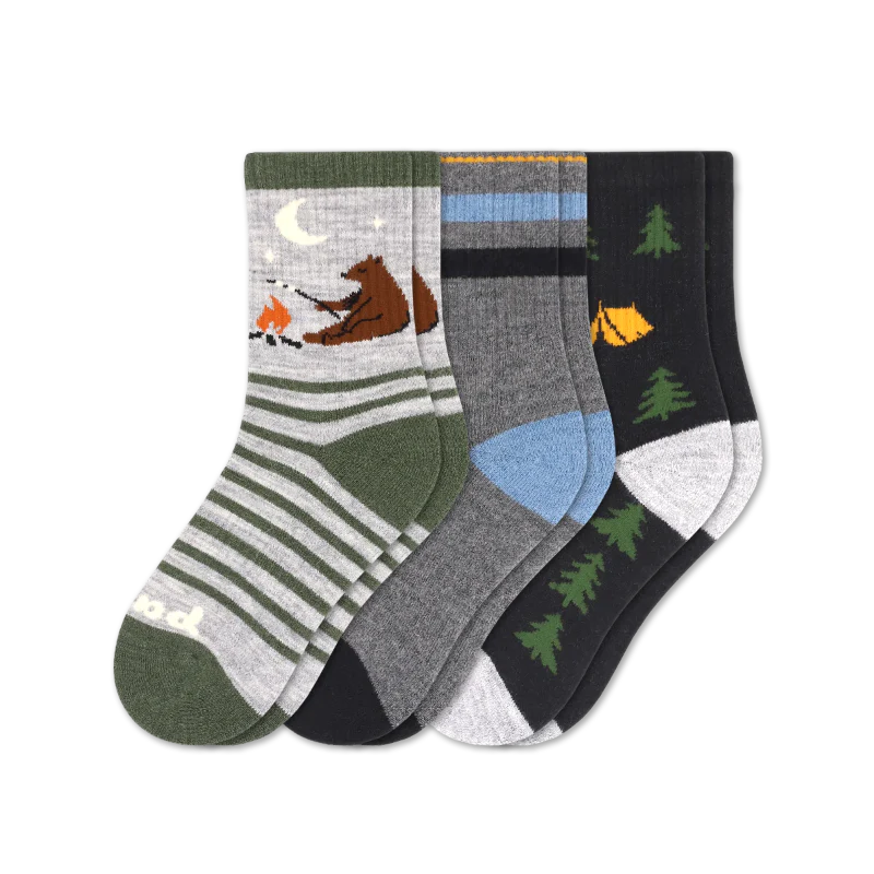 3 Pack - Kids' Crew Pacas Socks - Image 20