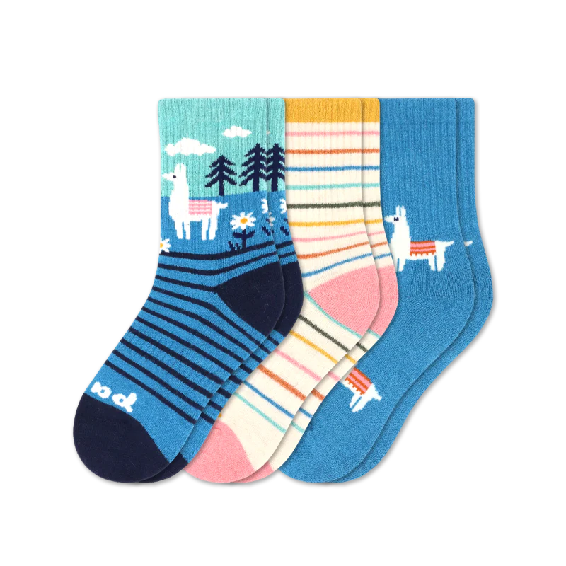 3 Pack - Kids' Crew Pacas Socks - Image 22