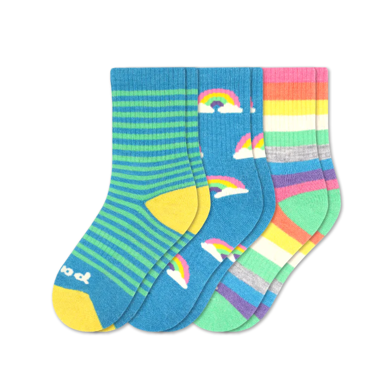 3 Pack - Kids' Crew Pacas Socks - Image 25