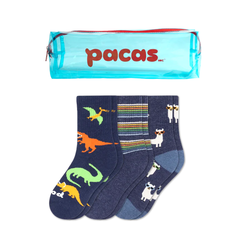 3 Pack - Kids' Crew Pacas Socks - Image 29