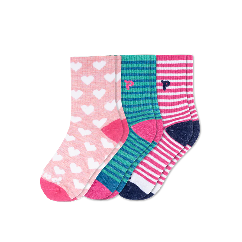 3 Pack - Kids' Crew Pacas Socks - Image 46