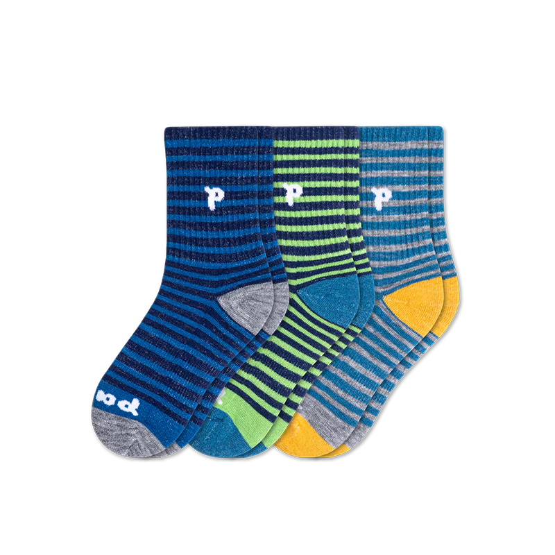 3 Pack - Kids' Crew Pacas Socks - Image 47
