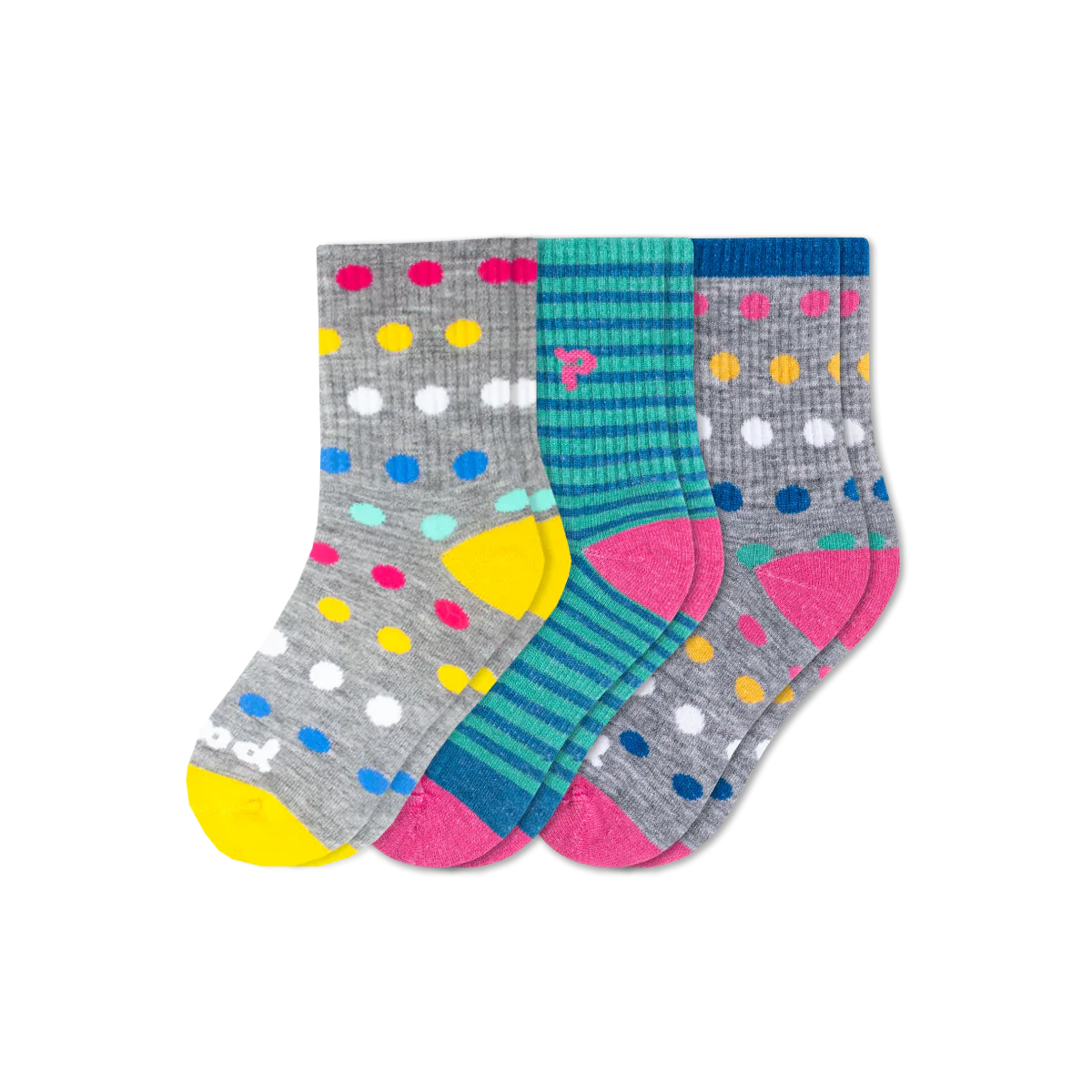 3 Pack - Kids' Crew Pacas Socks - Image 48