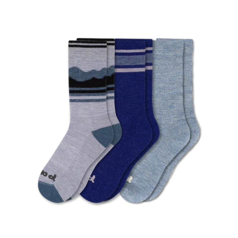 3 Pack - Men's Crew Pacas Socks - Image 100