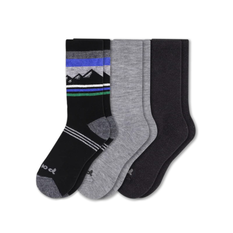3 Pack - Men's Crew Pacas Socks - Image 125