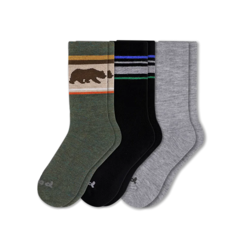 3 Pack - Men's Crew Pacas Socks - Image 136