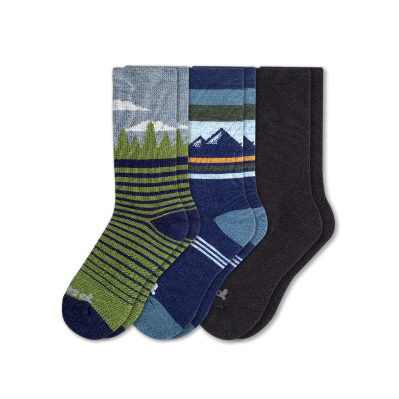 3 Pack - Men's Crew Pacas Socks - Image 139