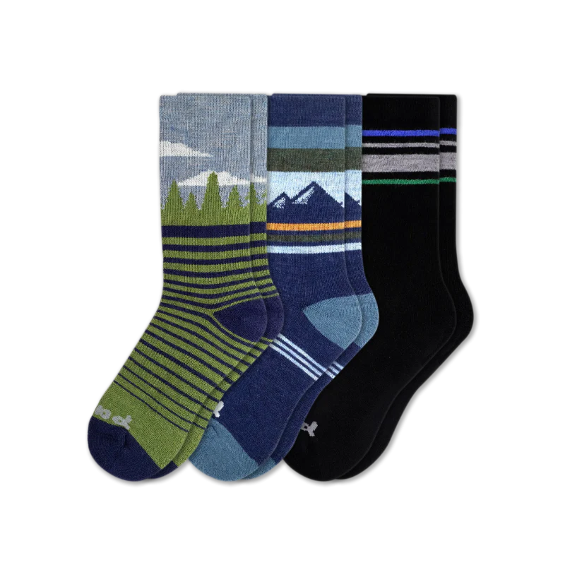 3 Pack - Men's Crew Pacas Socks - Image 142