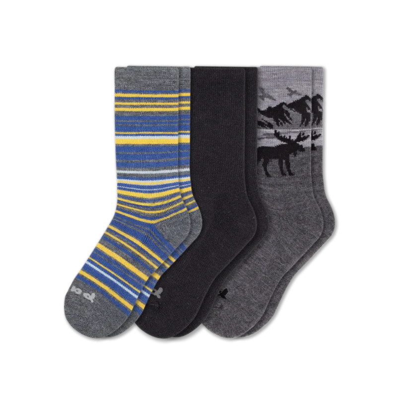 3 Pack - Men's Crew Pacas Socks - Image 152