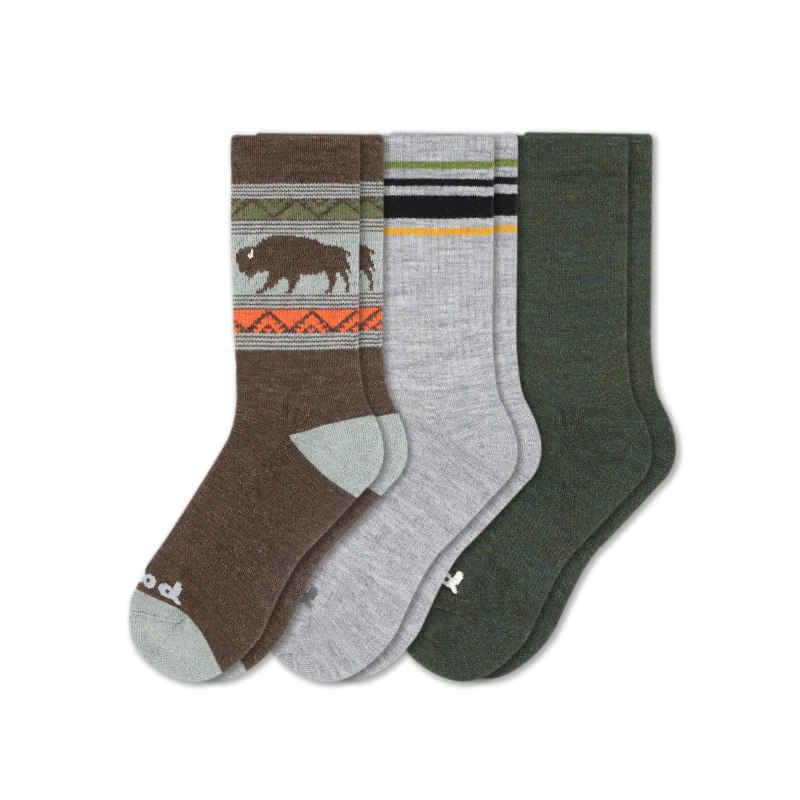 3 Pack - Men's Crew Pacas Socks - Image 154