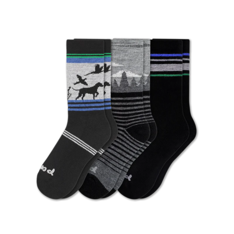3 Pack - Men's Crew Pacas Socks - Image 155