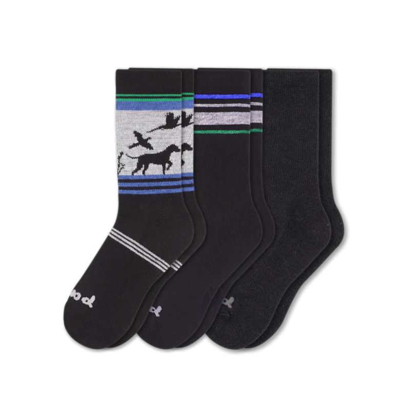 3 Pack - Men's Crew Pacas Socks - Image 160