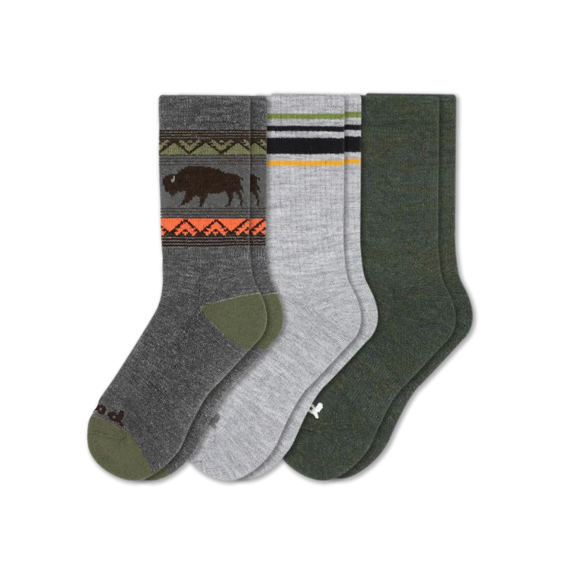 3 Pack - Men's Crew Pacas Socks - Image 166