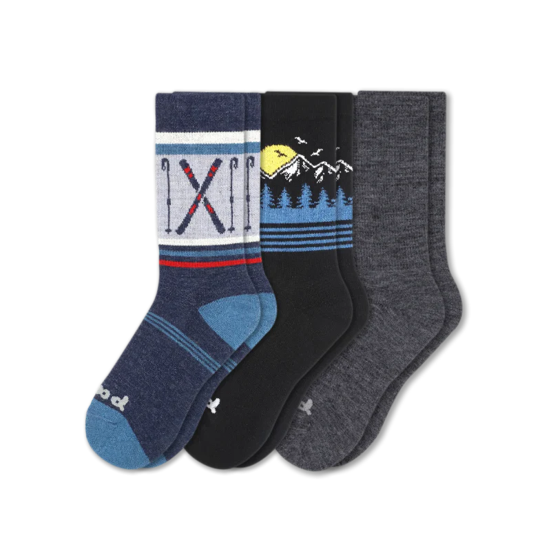 3 Pack - Men's Crew Pacas Socks - Image 180