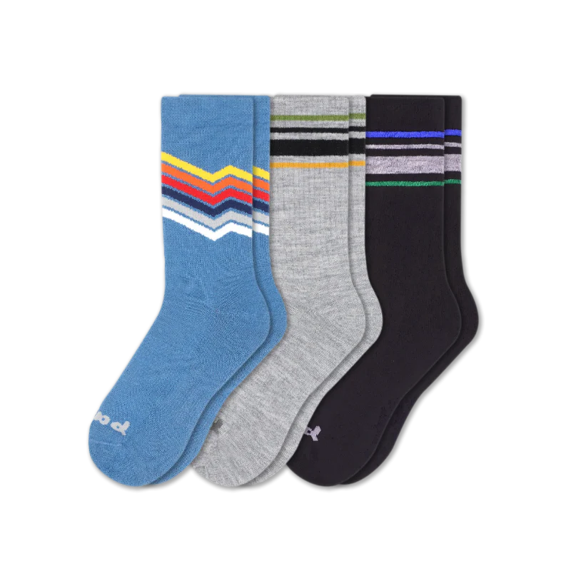 3 Pack - Men's Crew Pacas Socks - Image 182