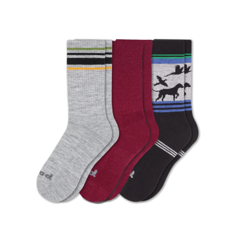 3 Pack - Men's Crew Pacas Socks - Image 185