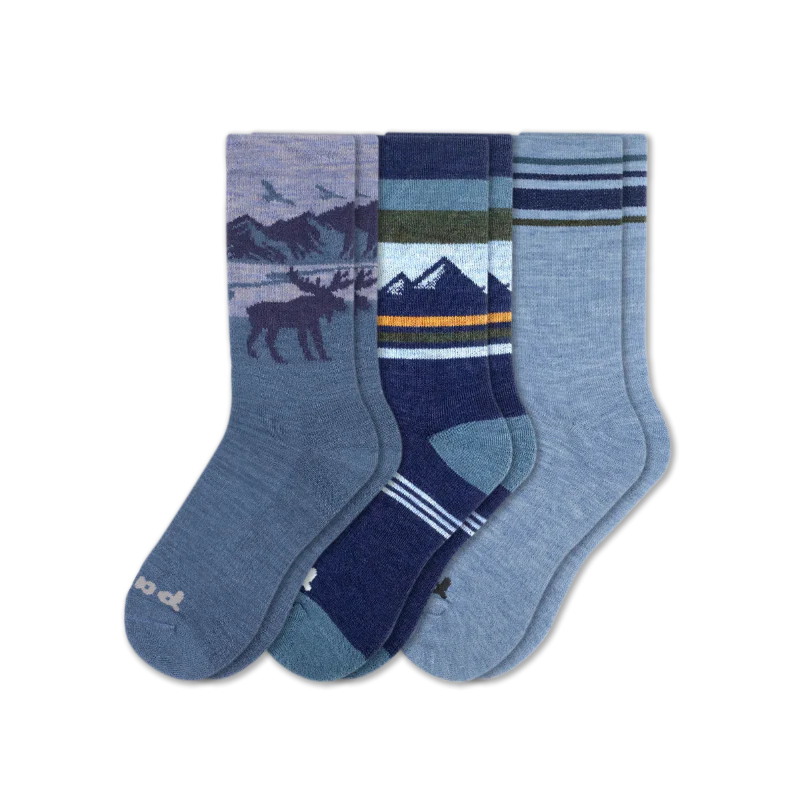 3 Pack - Men's Crew Pacas Socks - Image 192