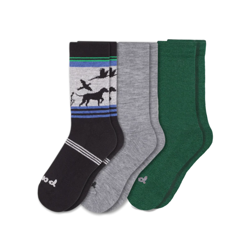 3 Pack - Men's Crew Pacas Socks - Image 196