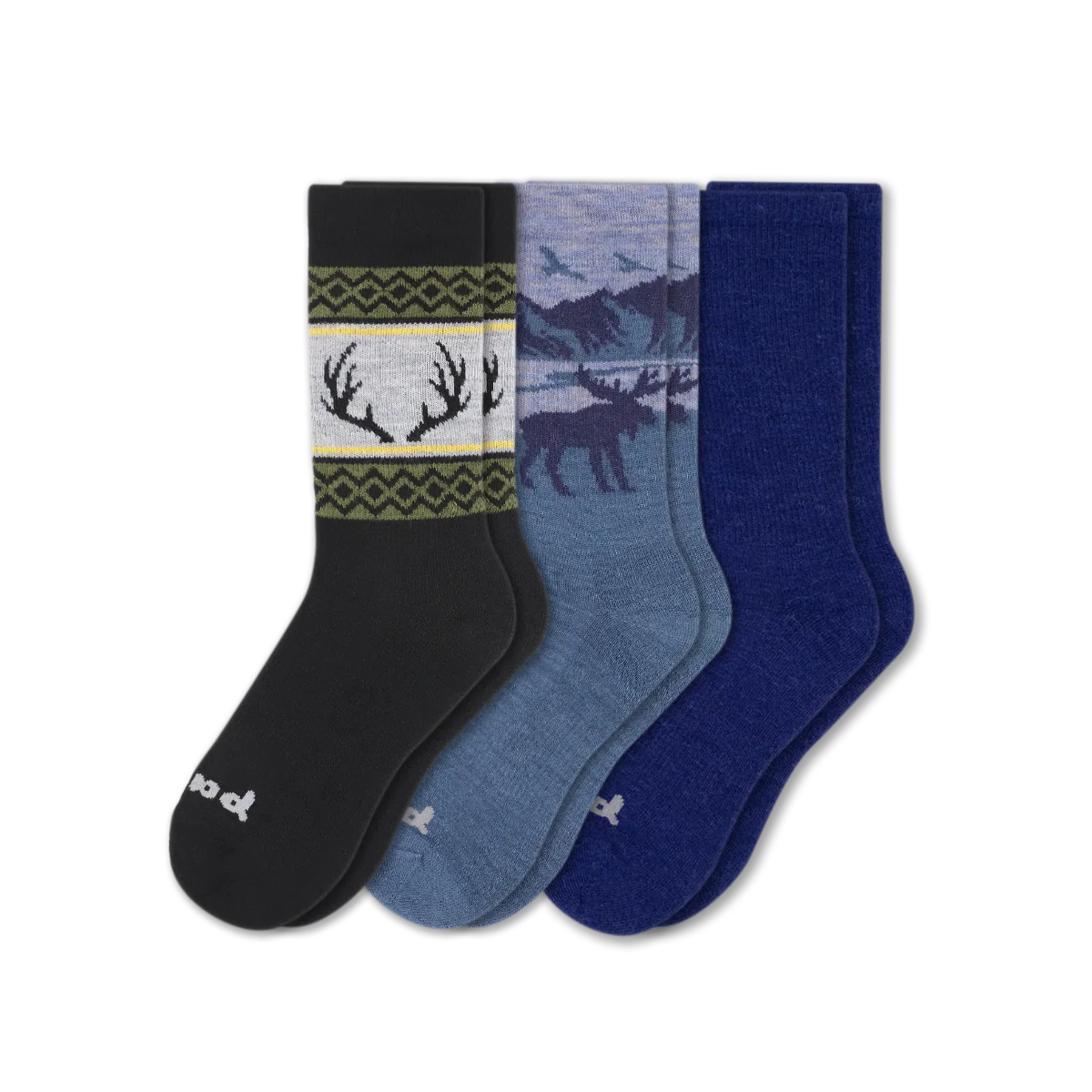 3 Pack - Men's Crew Pacas Socks - Image 201