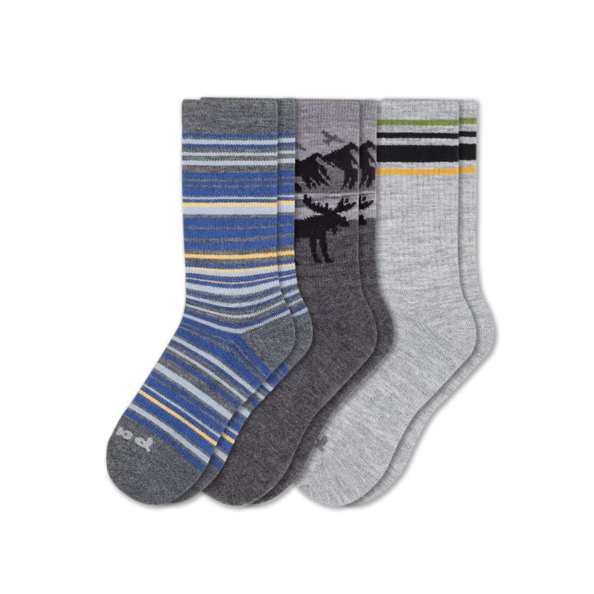 3 Pack - Men's Crew Pacas Socks - Image 202