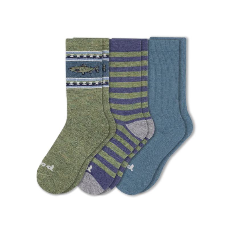 3 Pack - Men's Crew Pacas Socks - Image 210