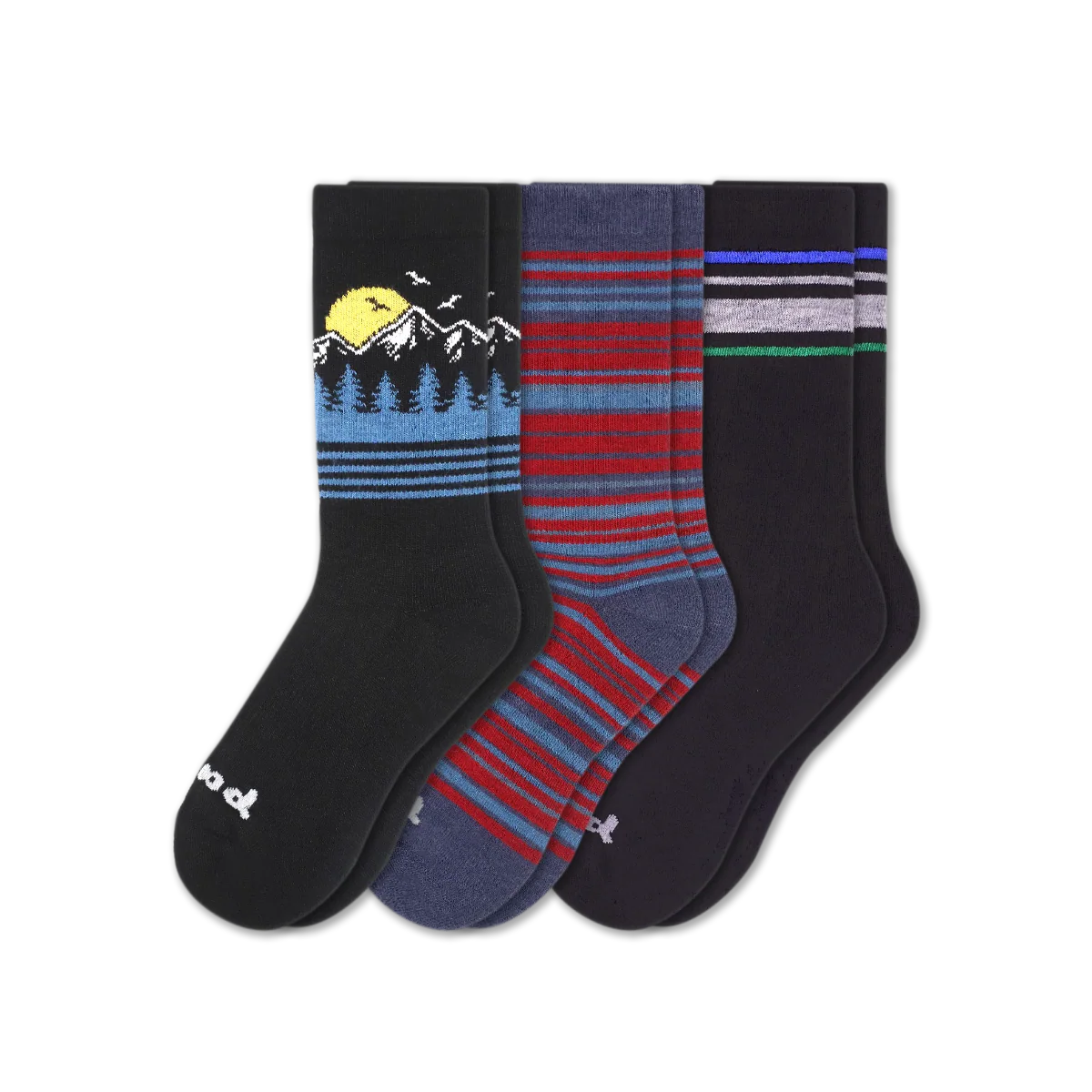 3 Pack - Men's Crew Pacas Socks - Image 234