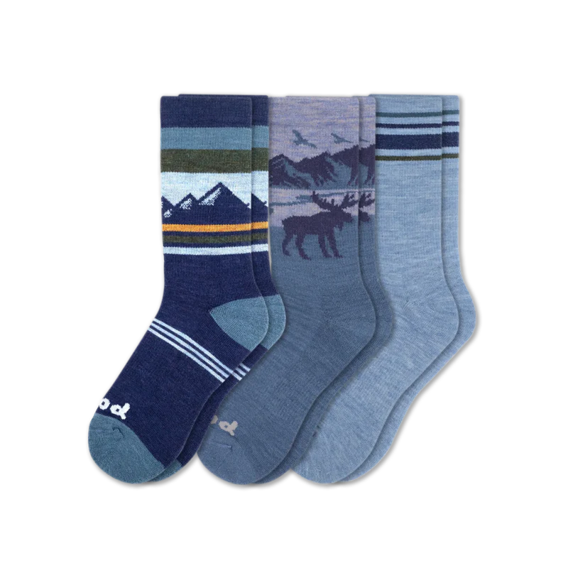 3 Pack - Men's Crew Pacas Socks - Image 25