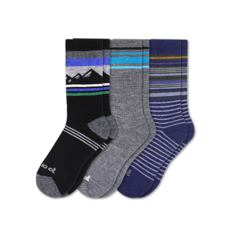 3 Pack - Men's Crew Pacas Socks - Image 40