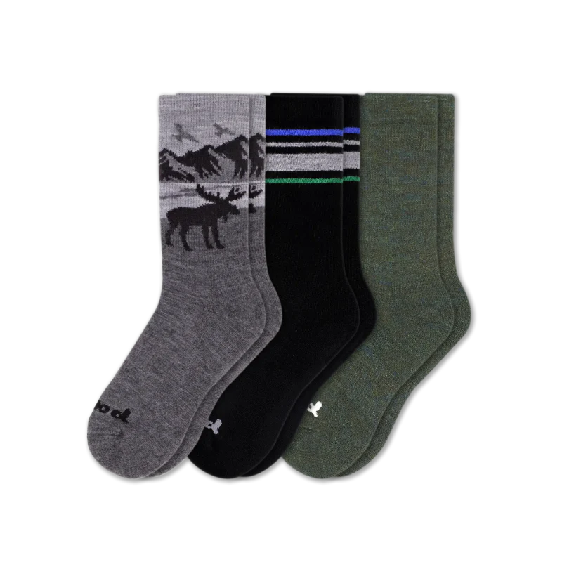 3 Pack - Men's Crew Pacas Socks - Image 46