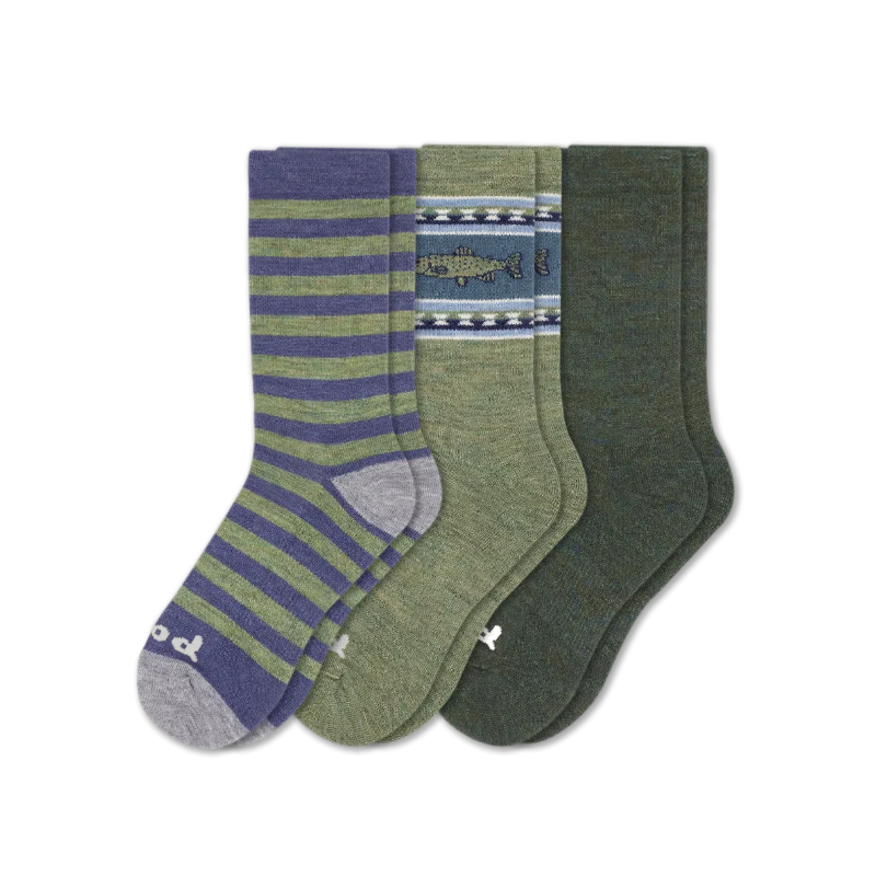 3 Pack - Men's Crew Pacas Socks - Image 49