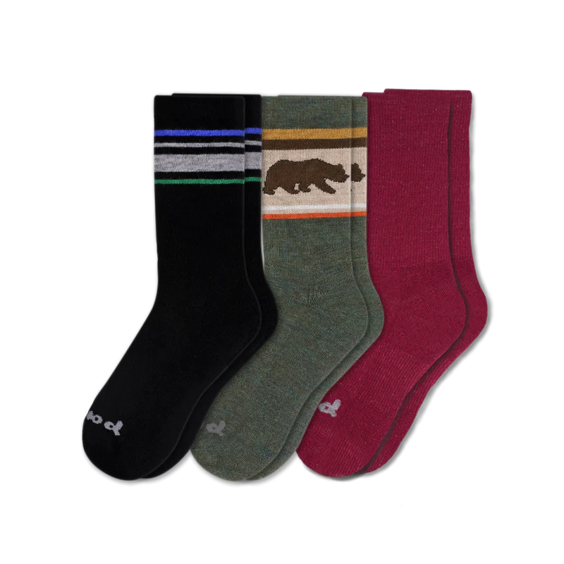 3 Pack - Men's Crew Pacas Socks - Image 63