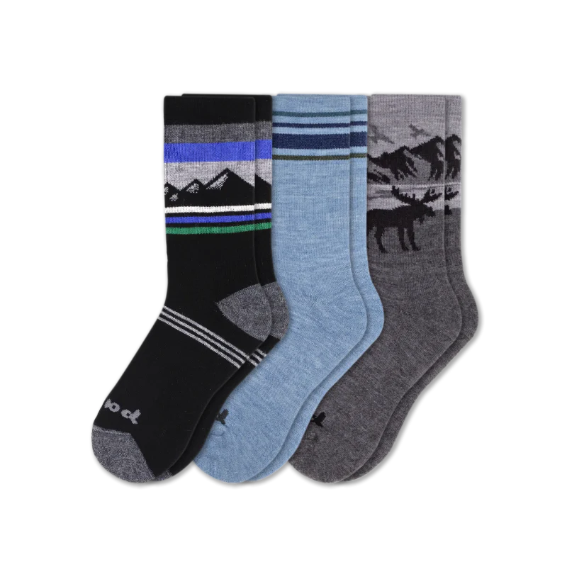 3 Pack - Men's Crew Pacas Socks - Image 68
