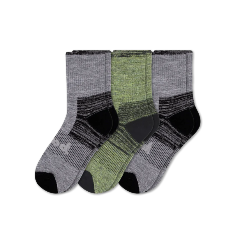 3 Pack - Men's Hiking Crew Pacas Socks - Image 9