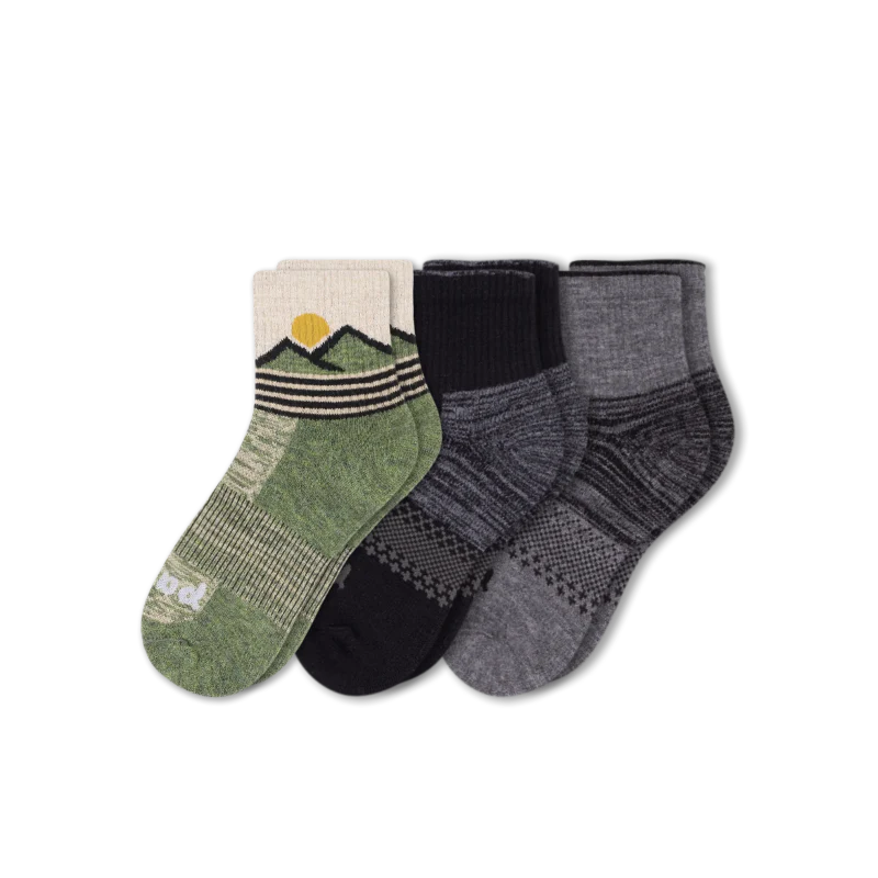 3 Pack - Men's Hiking Quarter Pacas Socks - Image 6