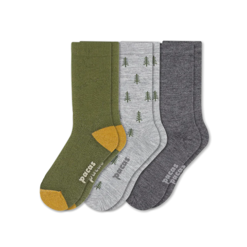 3 Pack - Men's Light-Weight Crew Pacas Socks - Image 101
